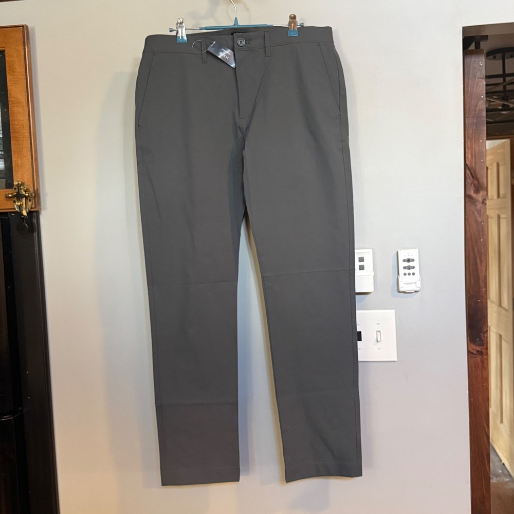 J.Crew Mens Flex Tech‎ Pant Slim Fit Charcoal Gray 32x32 NWT AA712